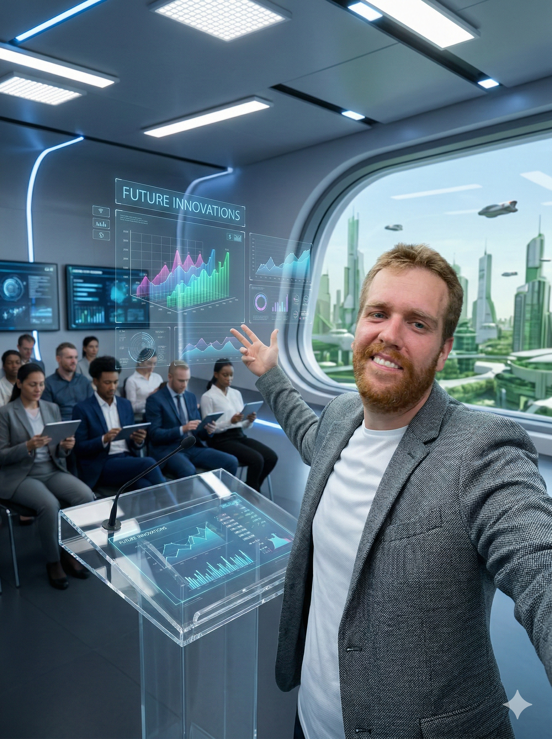 Prezentující AI Jakub